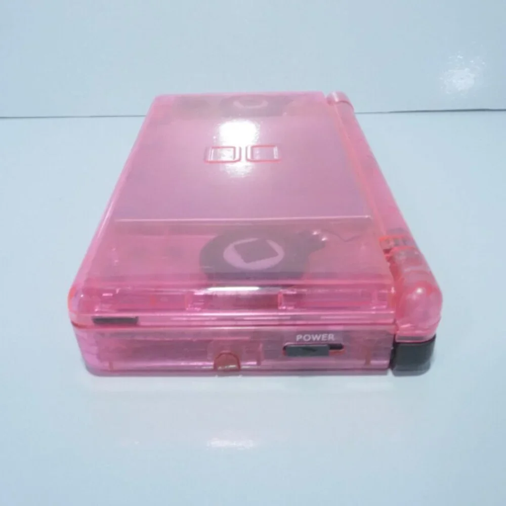 Nintendo DS Lite Transparent Clear Pink Handheld System with Charger & Stylus